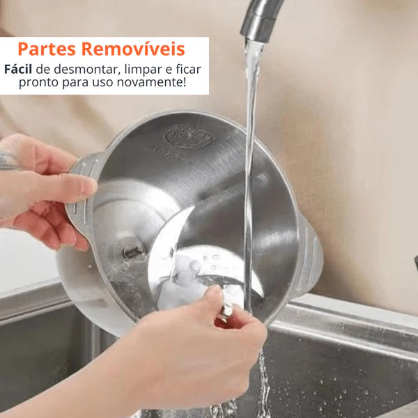 TurbTurboChef CBT — Picador e Misturador Elétrico 2 em 1 (3 L ou 5 L) | Frete Grátis