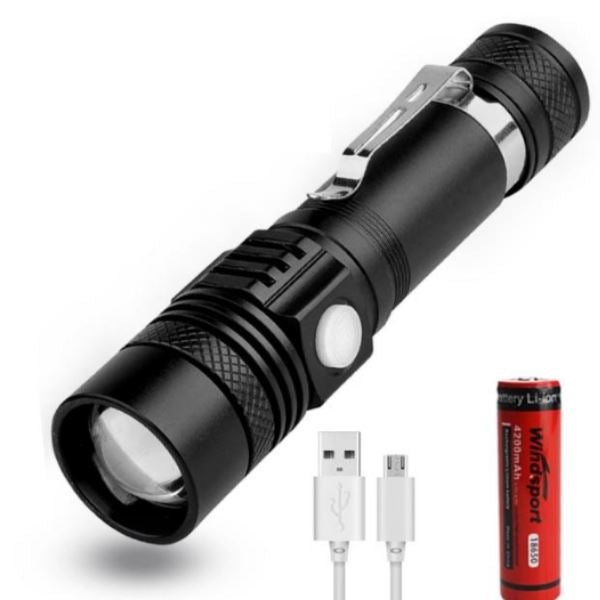 Super Lanterna Tática Zoom – A Mais Poderosa do Mundo