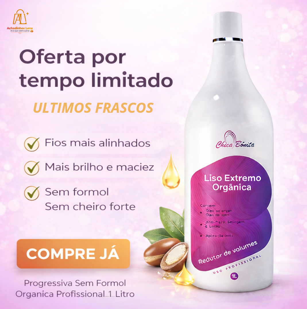 Progressiva Sem formol Orgânica Profissional 1 Litro