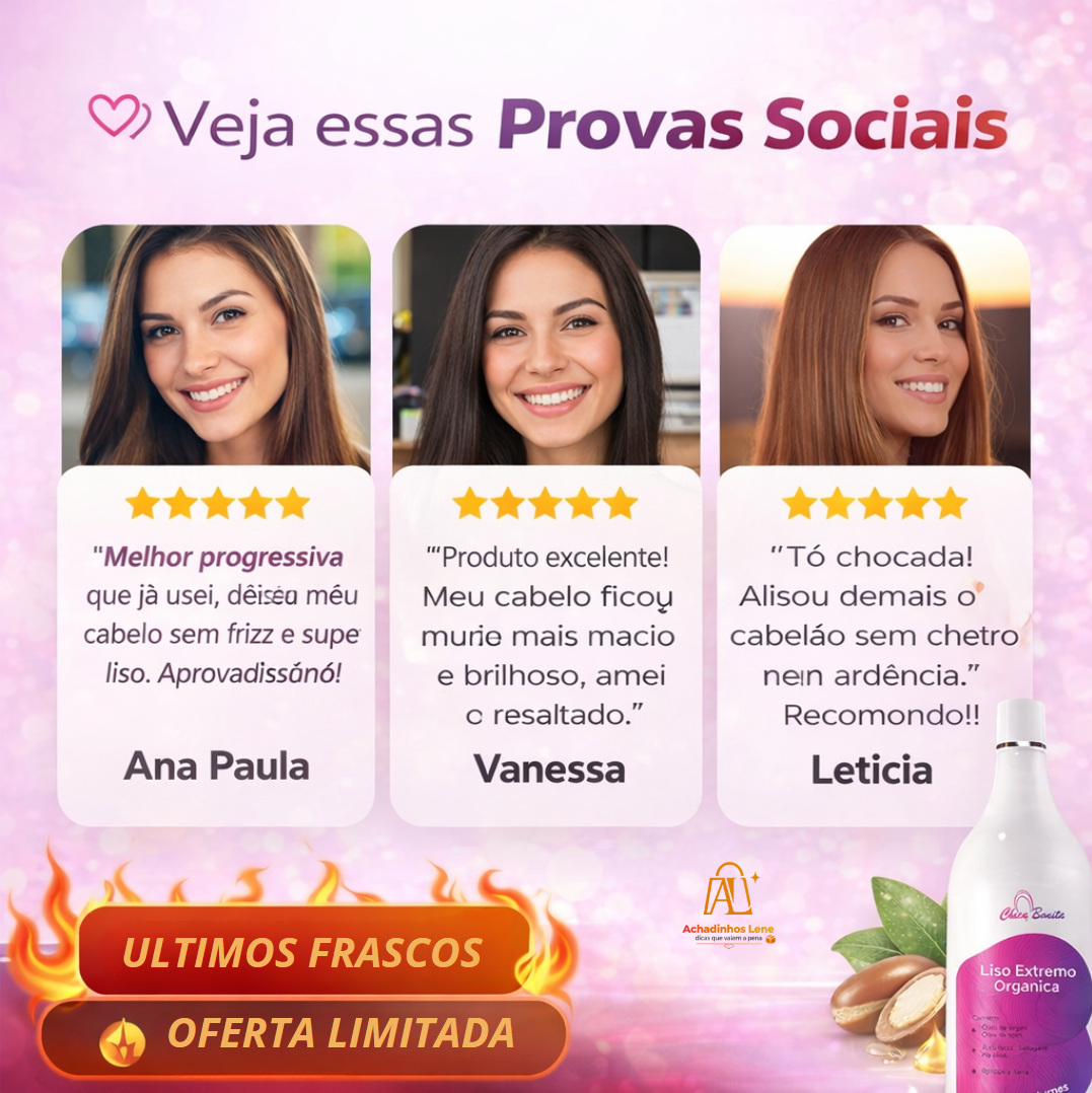 Progressiva Sem formol Orgânica Profissional 1 Litro