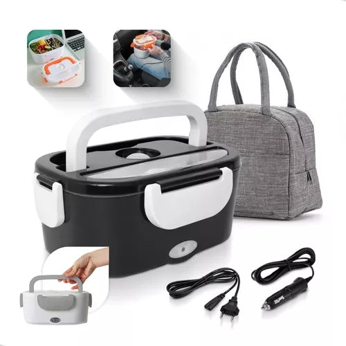 HeatBox CBT – Marmita Elétrica Veicular Bivolt Portátil Inox P/ Carro, Casa, Caminhão, Uber e Táxi (12V / 24V / 110V / 220V)