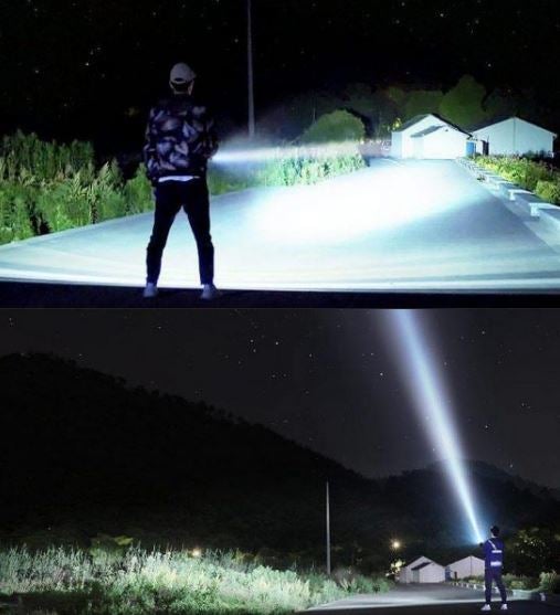 Super Lanterna Tática Zoom – A Mais Poderosa do Mundo