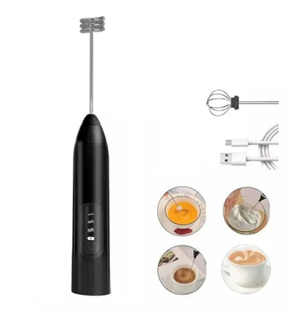 Batedor Misturador Mixer Elétrico para Bebidas Leite Café Portátil