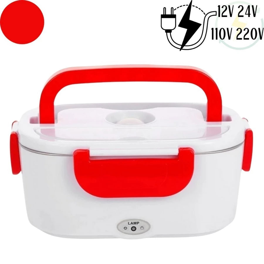 HeatBox CBT – Marmita Elétrica Veicular Bivolt Portátil Inox P/ Carro, Casa, Caminhão, Uber e Táxi (12V / 24V / 110V / 220V)